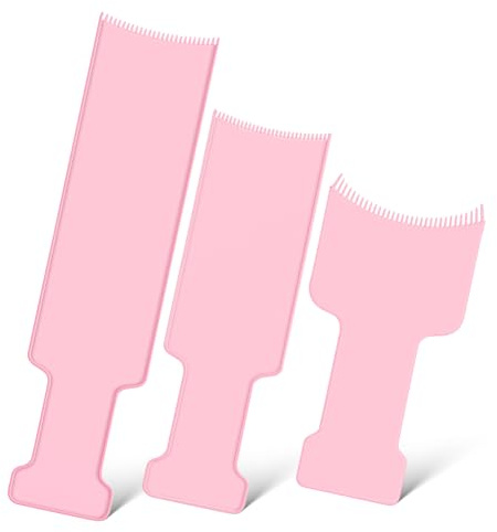 LIFKOME 3 pièces Balayage Board Set avec Peigne à Dents Arrondies pour Coloration Cheveux Planche de Teinture Ergonomique et Stable Outil Pratique pour Salon et Usage Domestique