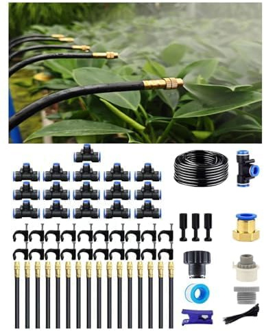 Système d'Irrigation Goutte-à-Goutte, Arrosage Automatique de Jardin, Arroseur 360° Réglable,Buse de Brumisation Haute Performance pour Plantes en Pot, Jardin et Balcon