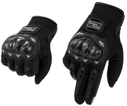 TENVORA Gants De Guidon Moto,Manchon Moto 1 Paire de Gants Moto Respirants, Course à Doigt Complet, USO apto Para Sports Plein air, vélo Para sur Route, été et Hiver