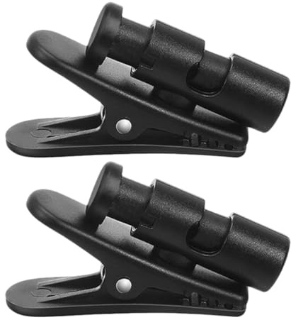 COHEALI 2pcs Headphone Wire Clips Rotatable Cable Organizer for Headset Wire Management, Large Plastic Cord Holder Adjustable Length for Sports and Travel Use