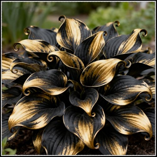 Bulbi di hosta perenni/Hosta rara/Adatta per piantagioni all'aperto/Decorazioni da giardino/Decorazione perfetta-h-4 rizomi