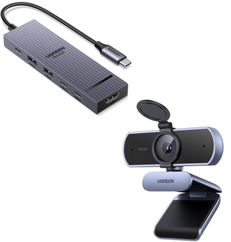 UGREEN Webcam 2K 30FPS et 10Gbps Hub USB C HDMI