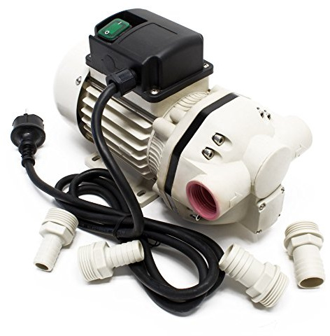 Wiltec Ureapump 230 V 400 W 40 l/min, självsugande pump förr AUS32 urea, membranpump för tankning med pistolhandtag i rostfritt stål