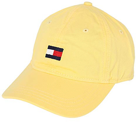 Tommy Hilfiger Men's Ardin Dad Hat, Buttercup, One Size