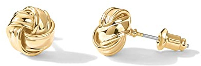 PAVOI 14K Yellow Gold Plated 925 Sterling Silver Post Love Knot Stud Earrings | Gold Earrings for Women