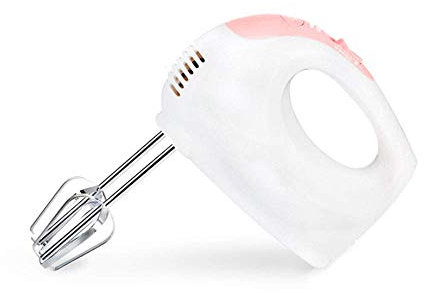 FHKBB Batidora de Mano Batidora eléctrica de Mano Batidora de Mano 5 velocidades con Turbo Batidora de Cocina de Mano Batidora Profesional Incluye batidores, Ganchos para Masa Accesorios