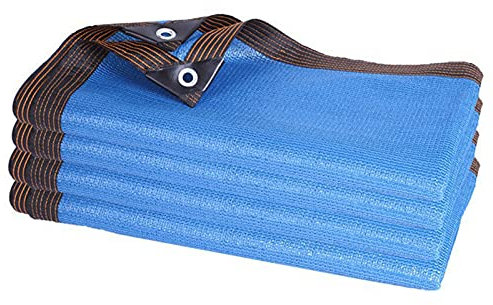 Voile D'Ombrage,75% Filet D'Ombrage Carport Jardin DéCoration Vie PrivéE Couverture VéGéTale Net Terrasse éCran Toile,pour Couvre Piscine Balcon Voiture Bleu (10mx12m/32.8ftx39.4ft)