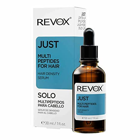 REVOX B77 - Just Multi Peptides per Capelli, 30 ml, Siero per il Cuoio Capelluto, Favorisce Densità Capelli, Rafforza e Riduce Caduta, Capelli più Folti e Sani, Idrata e Lenisce Irritazioni