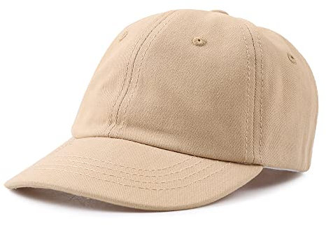 XIAOHAWANG Baby Baseball Cap Jungen Kinder Basecap Mädchen Atmungsaktiv Sommermütze UV Schutz Baseballkappe Klassische Sommer Cappy (Khaki,52cm)