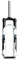 HOOKSSK Forcella Ammortizzata MTB 26/27.5/29 Pollici Forcella Ammortizzata in Lega, 100 Mm Corsa Dritta Sterzo Mountain Bike Forcella Anteriore Blocco Manuale,Bianco,27.5 Inche