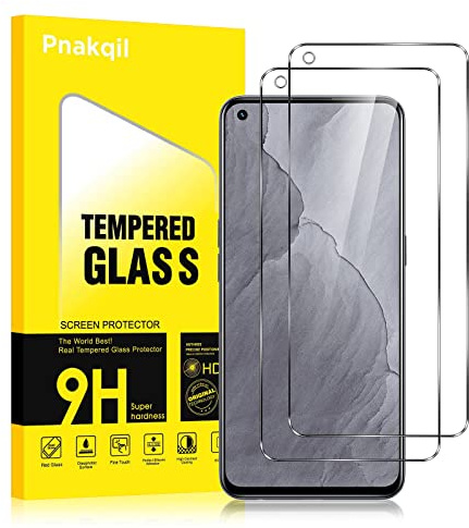 Pnakqil 2 Pezzi Vetro Temperato Compatibile con Realme GT Master Edition 5G Pellicola Protettiva Ultra-HD Durezza 9H Resistente Anti-graffio Anti-Impronte per Senza Bolle Screen Protector 6,43