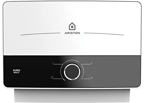Ariston AURES Multi Electric Instantaneous Water Heater 9.5kW, Multi-Point, Compact Size, ELCB System, User-Friendly and A Energy Rated. Manufactured to be Installed in UK – 3195216.