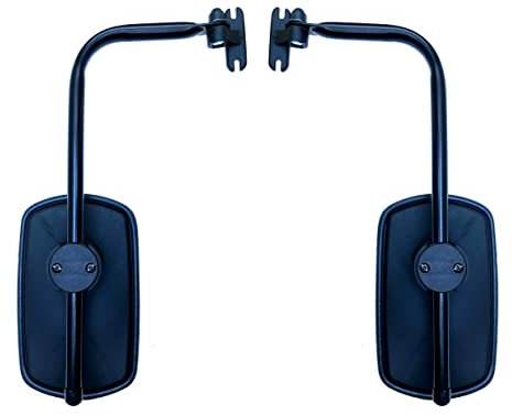 MelTruck® 2x Außenspiegel 260x155 mm ø14-30 mm E20 und Spiegelhalter Arm für Traktor Bagger Trecker