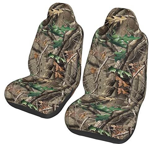 Jagd-Camouflage-Autositzbezüge, Vordersitze, Automattenbezüge, 2er-Set, Autozubehör, Innenschutz für Frauen, universell passend für die meisten Autos, SUV, Limousinen, LKWs