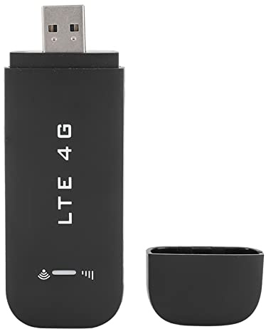 ASHATA Adaptador USB WiFi, Tarjeta de Red Inalámbrica 4G Soporte Negro Tarjeta de Memoria de 32 GB USB 2.0 de Alta Velocidad de 100 Mbps, Adaptador USB WiFi para WIN2000/2003/XP/WIN8/WIN7