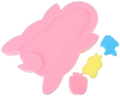 SAFIGLE Badewannenmatte für Junge Mädchen Babybadeschwammkissen Badekissen für Neugeborene Babybadematte Badewannensitz für Junge Mädchen