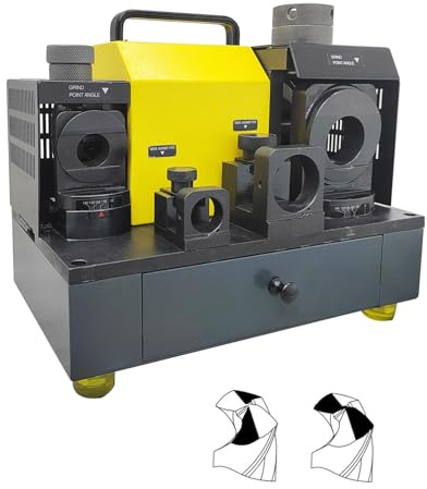 HayWHNKN Multi-Functional Drill Bit Sharpener 3-26mm Portable Drill Bit Grinding Machine Angle Adjustable for Turning Tools 110V 4400rpm