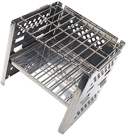HANABASS 1satz Grill Mit Verstellbarem Design Tragbarer Camping Bbq Grill Für Outdoor-aktivitäten Und Rostfrei Und Leicht Zu Reinigen