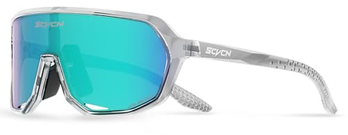 SCVCN Polarisiert Fahrradbrille Sportsonnenbrille Herren Damen MTB 33 | Radsport Radfahren UV400 Schutz MTB Laufen Radbrille Bergsteigen Wandern BMX und andere Outdoor Sportarten