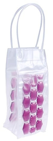 3 Pack 750ml PVC Wine Cooler Bag Double Sided Chiller