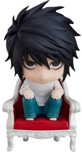 Keyhvao Figura a L con volti intercambiabili e mobilità, statuetta a L, 10 cm, statuetta di anime Death Note, simpatica, decorazione in PVC, regalo per fan e amici, unisex