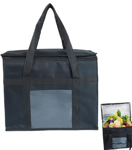 térmica aislante, aislante plegable de 42 L, impermeable, portátil, de tela Oxford, contenedor de alimentos y bebidas, funda reutilizable para picnics, playa, al aire libre, trabajo