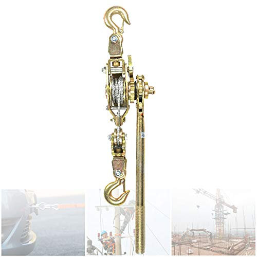 Estrattore a cricchetto, verricello manuale, estrattore elettrico per funi metalliche da 5 mm, estrattore per cavi per traino/manutenzione elettrica, materiale in lega di acciaio, verricello manual