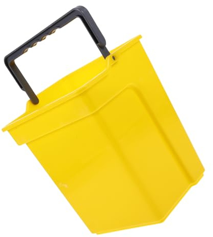 Warmhm Seau Plastique Carré Avec Poignée Seau Polyvalent Pour Nettoyage Domestique Bureau Et Usage Commercial Résistant Et Facile à Nettoyer Capacité Jaune
