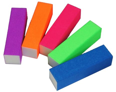 ARTSEWPLY 10 pièces Lot de Blocs Tampon Poncer Ongles Éponge Tampon Émeri pour Manucure Pédicure et Lavable Aléatoires Usage Professionnel et Domicile Couleur Aléatoire Couleur Aléatoire