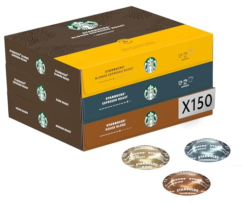 Nespresso Professionnel - Assortiment Starbucks® by Nespresso - 150 capsules (3 boîtes de 50) - Adapté aux professionnels