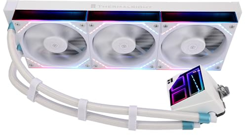 Thermalright TR Frozen Infinity 360 WHITE CPU Aio Cooler, TL-M12W*3 PWM, enfriador de agua para CPU de ordenador, ARGB Infinity Mirror, 360 CPU de refrigeración líquida: LGA1851/1700/115X