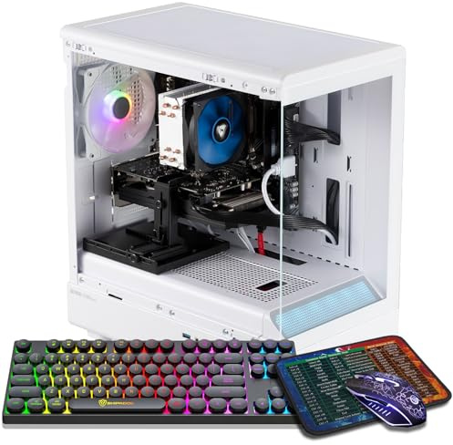 ZER-LON Gaming PC Desktop Computer, Core I7 up to 3.9GHz, Radeon RX 560 4GB GDDR5, 16G DDR3 RAM, 512GB NVME SSD, WiFi 5.0, Prebuilt Gaming PC Tower Computer with 5 RGB Fan