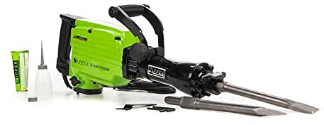 Zipper ZI-ABH1500D Sechskantschaft-Abbruchhammer 1500W 45 J inkl. Koffer, mit Zubehoer, 1 cm