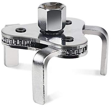 GOHAWKTEQ Universal Adjustable Oil Filter Wrench From 2-1/2 inch to 4.5 inch Oil Filter Wrench Tool Set With 3 Jaw