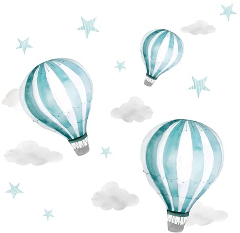 Little Deco Wandtattoo Heißluftballon DL538 S - 68 x 34 cm (BxH)