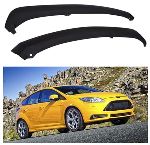 munirater Front Bumper Spoiler Lip Air Chin Splitter Replacement for Ford Focus Sedan/Hatchback 2012 2013 2014 Bumper Valance Deflector Panel Air Dam Left + Right FO1095244C