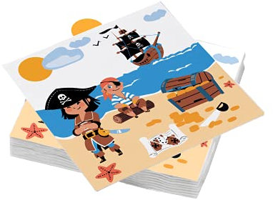 20 servilletas de algodón de 3 capas, 33 x 33 cm