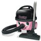 Numatic Hetty HET160T Turbo Cylinder Aspiradora Compacta 160, Clase A, eficiencia energética A, sistema de filtración TriTex con bolsas HepaFlo, cable de 10 metros, 620 W, 6 litros, rosa