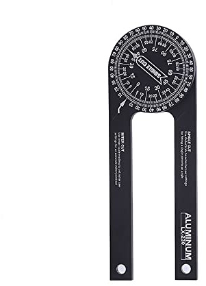 BDHI 1pc 7Inch Miter Saw Protractor Aluminum Protractor Angle Finder Featuring Precision Inside Outside Miter 360° Protractor Digital Gauge for Carpenters Plumbers and All Building Trades(D30-1)