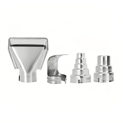 Joyzan Universal Heat Gun Nozzles Kit, Electric Air Mouth Tips Kit 4Pcs | Stainless steel Industrial Tools Shrink Wrap for Hot Solder Thawing Bending Soldering Pipes Station Repair Tool Accessory