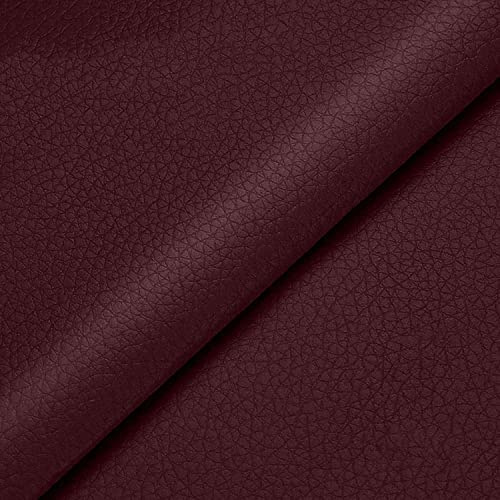 Parche Cuero Adhesivo 50x120cm - Parches de Reparación Autoadhesivos Polipiel para Tapizar, Sofás, Asiento de Coche, Muebles - Rollo Cuero Color Marrón Rojizo