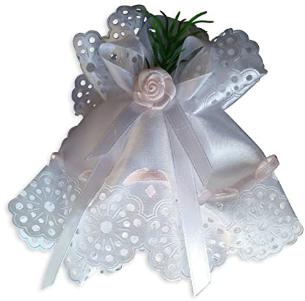 MaMeMi Pink Fabric Candle Holder for Christening and Communion with Diameter 3-6 cm
