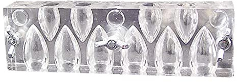 Räucherkegel-Herstellung Form 10 Gitter Räucherkegel Form Acryl Transparent DIY Räucherkegel Herstellung Werkzeug Handgemachte Kerzen Zubehör