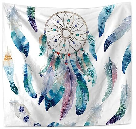 HOOTNEE Bohemian-wohnkultur Trippiges Psychedelischer Wandteppich Traumfänger Wandteppich Zum Aufhängen Wandteppich Kunstdekor Dekoration Wohnkultur Boho Tischdecke Ländlich