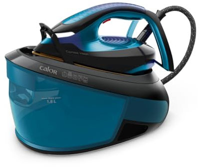 Centrale vapeur Calor Express Vision Reglage Automatique SV8151C0 2800 W Bleu boréal et Noir