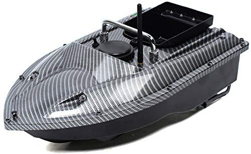 AOOUNGM Fernbedienung Futterboote RC 500m Drahtlose Fischköder Köder Boot Futterboot Angeln Futterboot Ferngesteuertes Fischfinder Baitboat für Nachtangeln Karpfenangeln Angler (Schwarz)