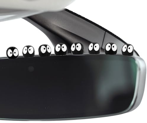 GEEHUA 30 Stück niedliche Kohlekugel Auto Innendekoration | Cartoon Armaturenbrett Harzfiguren Rückspiegel Zubehör für Auto Lustige Asthetische Ornamente Geschenke