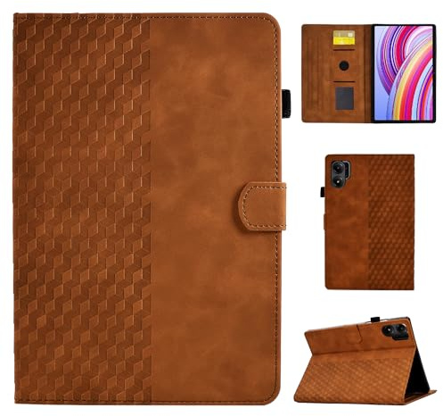 CASAFUNY Fodral för Xiaomi Redmi Pad Pro 12,1 tum 2024 Magnetiskt Skyddshölje Fodral Surfplatta Ultratunn med stativfunktion för Xiaomi Redmi Pad Pro 2024, Brun