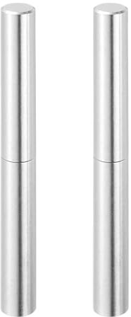 QUARKZMAN 2Pcs 4-3/4 x 1/2 (LxD) Charnières De Tonneau En Acier Inoxydable Soudables Détachables Pour Porte Battante De Grille Métallique Rampe De Remorque, Argent