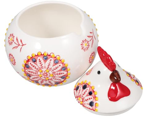 Alipis Tarro De Cerámica De Gallina Decorativo Con Tapa Ideal Para Especias y Aperitivos Estilo Vintage